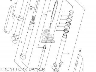 FRONT FORK DAMPER - RM85 2009 (K9) USA (E03)