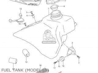 FUEL TANK (MODEL L0) - RM85 2010 (L0) USA (E03)