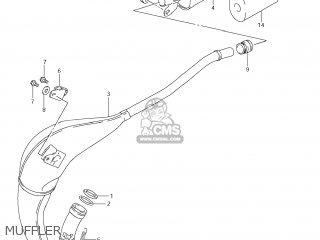 MUFFLER - RM85 2010 (L0) USA (E03)