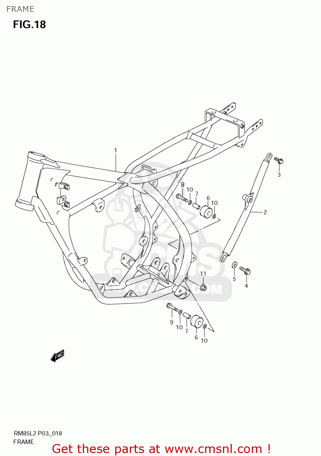 FRAME RM85 2012 (L2) USA (E03)