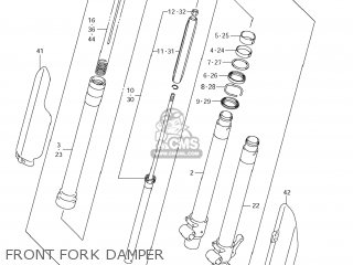 FRONT FORK DAMPER - RM85 2012 (L2) USA (E03)