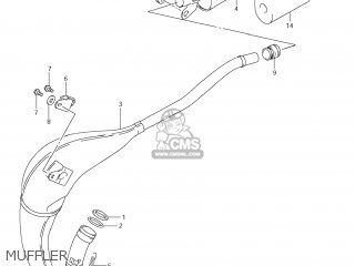MUFFLER - RM85 2012 (L2) USA (E03)
