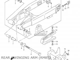 REAR SWINGING ARM (RM85) - RM85 2012 (L2) USA (E03)