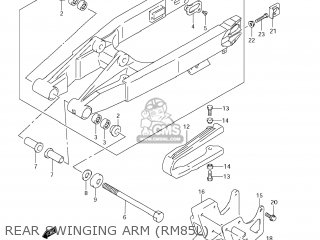 REAR SWINGING ARM (RM85L) - RM85 2012 (L2) USA (E03)