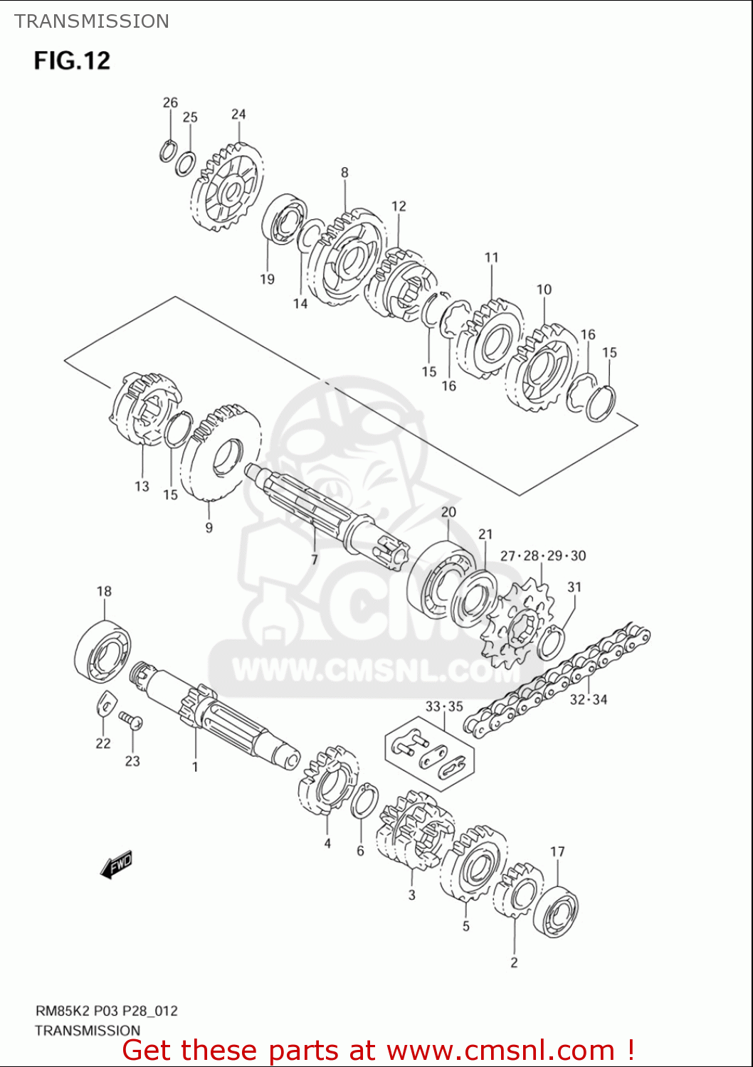 TRANSMISSION RM85L 2002 2003 2004 2005 '06 (K2) (K3) (K4) (K5) (K6) USA (E03)