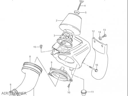 AIR CLEANER - RM85L 2002 2003 2004 2005 '06 (K2) (K3) (K4) (K5) (K6) USA (E03)