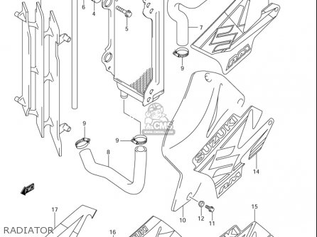 RADIATOR - RM85L 2002 2003 2004 2005 '06 (K2) (K3) (K4) (K5) (K6) USA (E03)