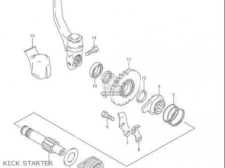 KICK STARTER - RM85L 2002 2003 2004 2005 '06 (K2) (K3) (K4) (K5) (K6) USA (E03)