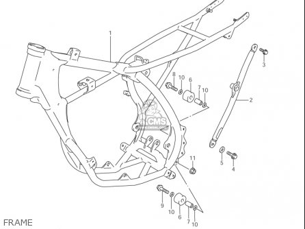FRAME - RM85L 2002 2003 2004 2005 '06 (K2) (K3) (K4) (K5) (K6) USA (E03)