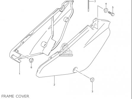 FRAME COVER - RM85L 2002 2003 2004 2005 '06 (K2) (K3) (K4) (K5) (K6) USA (E03)