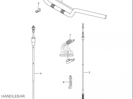 HANDLEBAR - RM85L 2002 2003 2004 2005 '06 (K2) (K3) (K4) (K5) (K6) USA (E03)