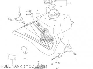 FUEL TANK (MODEL K2) - RM85L 2002 (K2) USA (E03)