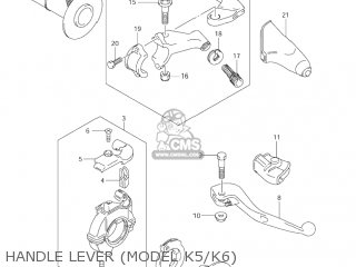 HANDLE LEVER (MODEL K5/K6) - RM85L 2002 (K2) USA (E03)
