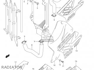RADIATOR - RM85L 2004 (K4) USA (E03)