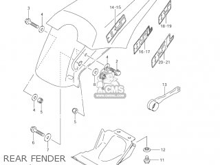 REAR FENDER - RM85L 2004 (K4) USA (E03)