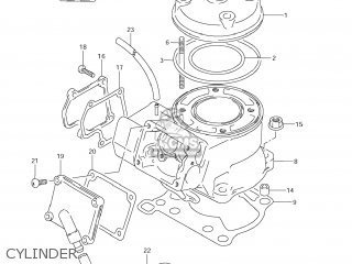 CYLINDER - RM85L 2005 (K5) USA (E03)