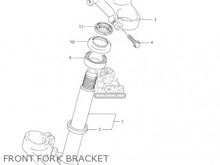 FRONT FORK BRACKET - RM85L 2006 (K6) USA (E03)