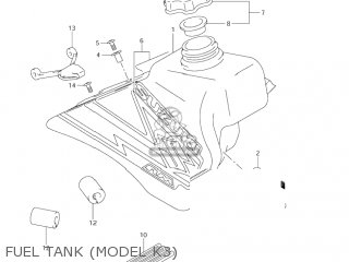 FUEL TANK (MODEL K3) - RM85L 2006 (K6) USA (E03)