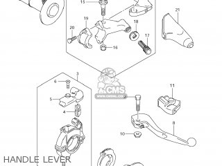 HANDLE LEVER - RM85L 2007 (K7) USA (E03)