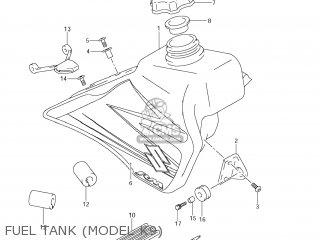 FUEL TANK (MODEL K9) - RM85L 2008 (K8) USA (E03)