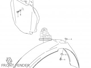 FRONT FENDER - RM85L 2009 (K9) USA (E03)