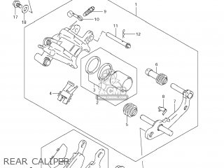 REAR CALIPER - RM85L 2009 (K9) USA (E03)
