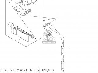 FRONT MASTER CYLINDER - RM85L 2010 (L0) USA (E03)