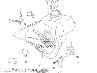 FUEL TANK (MODEL K7) - RM85L 2010 (L0) USA (E03)