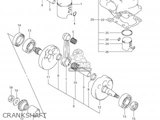CRANKSHAFT - RM85L 2012 (L2) USA (E03)