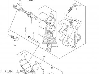 FRONT CALIPER - RM85L 2012 (L2) USA (E03)