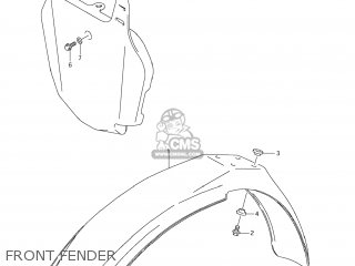 FRONT FENDER - RM85L 2012 (L2) USA (E03)