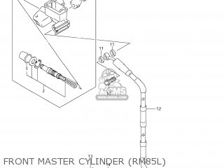 FRONT MASTER CYLINDER (RM85L) - RM85L 2012 (L2) USA (E03)