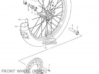 FRONT WHEEL (RM85) - RM85L 2012 (L2) USA (E03)