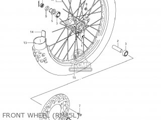 FRONT WHEEL (RM85L) - RM85L 2012 (L2) USA (E03)