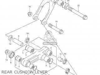 REAR CUSHION LEVER - RM85L 2012 (L2) USA (E03)