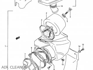AIR CLEANER - RMX250 1989 (K) USA (E03)