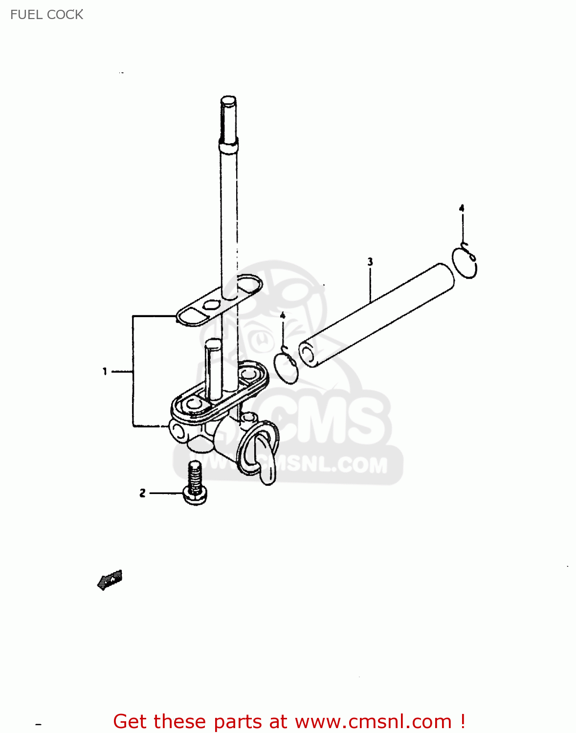 FUEL COCK RMX250 1990 (L) GENERAL (E01)