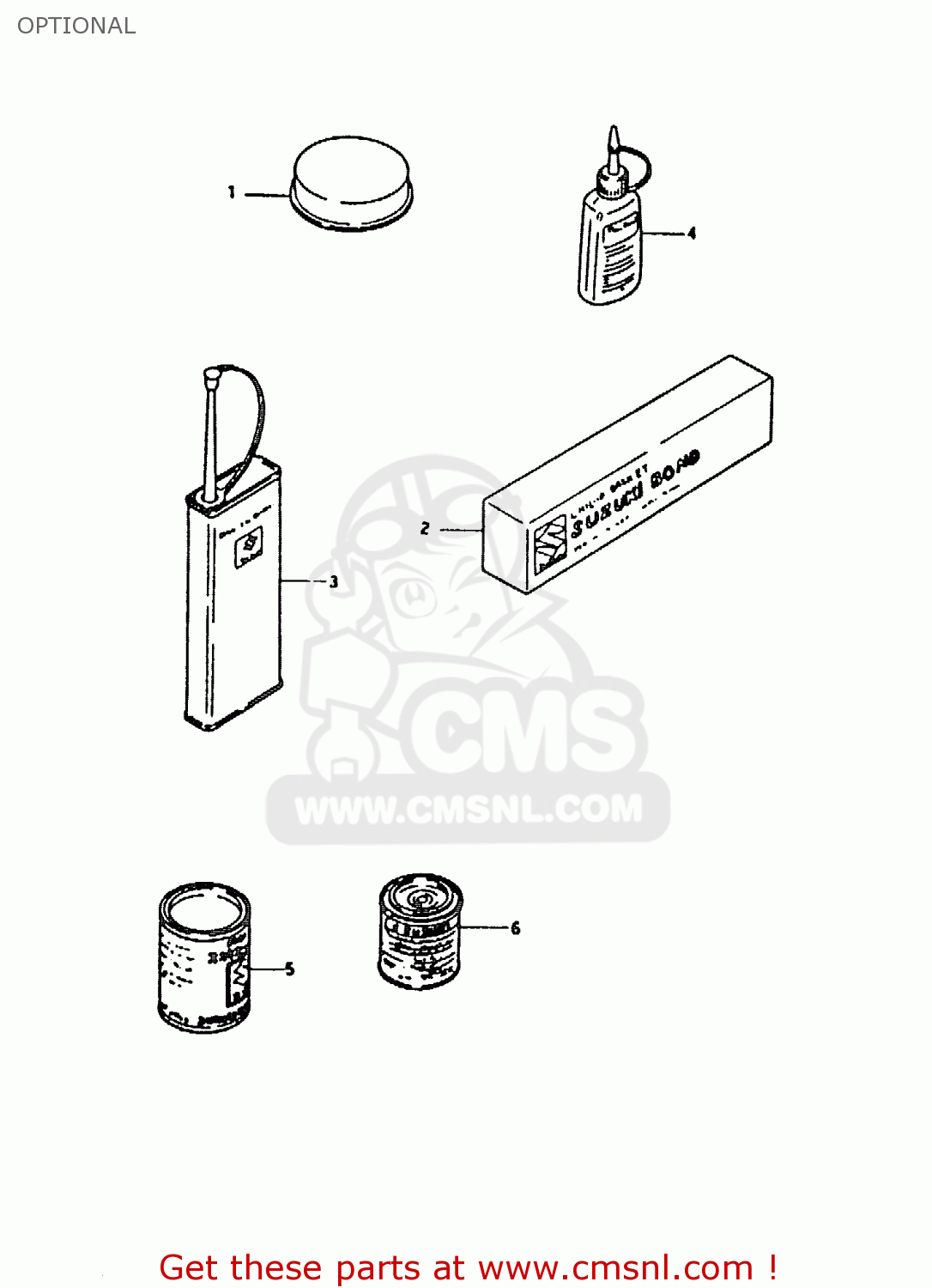 OPTIONAL RMX250 1990 (L) GENERAL (E01)