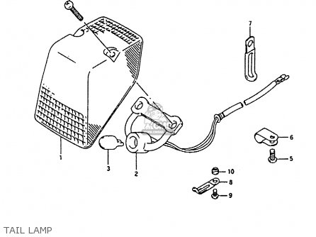 TAIL LAMP - RMX250 1990 (L) GENERAL (E01)