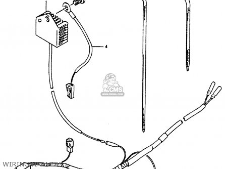 WIRING HARNESS - RMX250 1990 (L) GENERAL (E01)