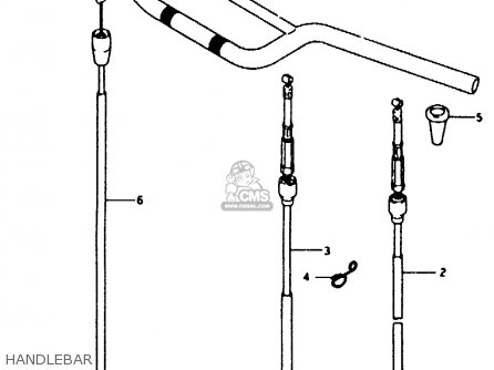 HANDLEBAR - RMX250 1990 (L) GENERAL (E01)