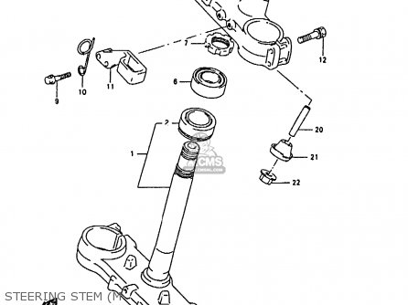 STEERING STEM (M - RMX250 1990 (L) GENERAL (E01)