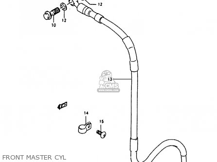 FRONT MASTER CYL - RMX250 1990 (L) GENERAL (E01)