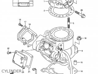 CYLINDER - RMX250 1990 (L) USA (E03)