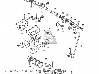 EXHAUST VALVE (MODEL L/M/N) - RMX250 1990 (L) USA (E03)