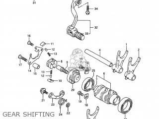 GEAR SHIFTING - RMX250 1990 (L) USA (E03)