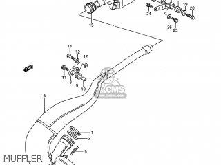 MUFFLER - RMX250 1990 (L) USA (E03)