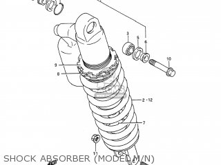 SHOCK ABSORBER (MODEL M/N) - RMX250 1990 (L) USA (E03)