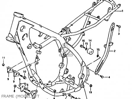 FRAME (MODEL S/T - RMX250 1991 (M) GENERAL (E01)