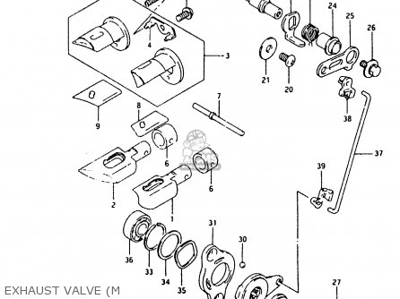 EXHAUST VALVE (M - RMX250 1991 (M) GENERAL (E01)